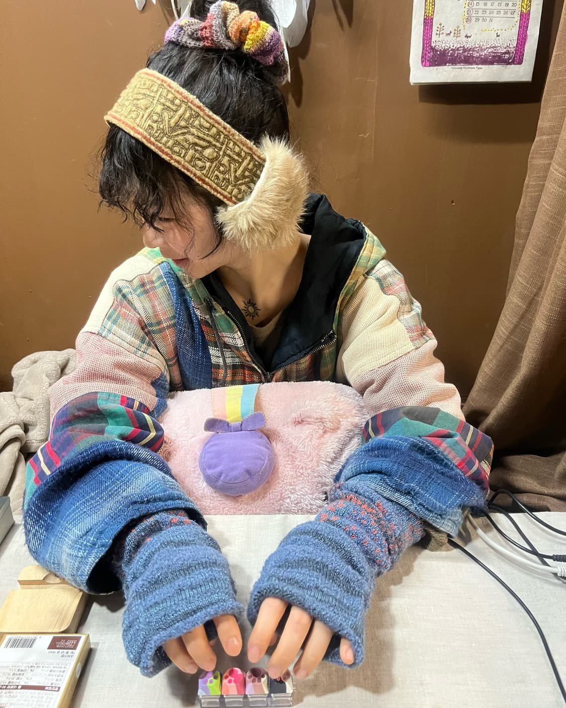 캐피탈 퍼 디테일 헤어밴드 상품이미지3