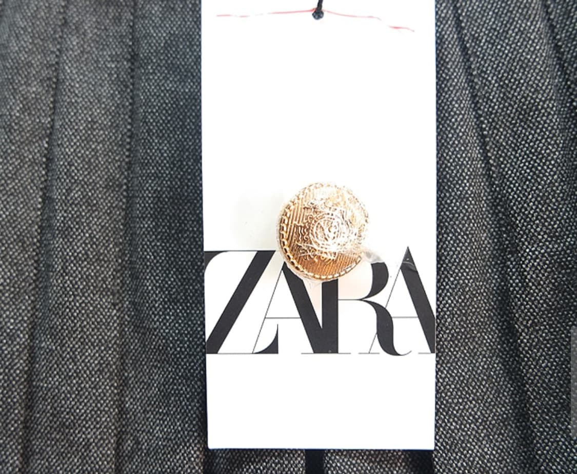 새제품~!!ZARA 자라 더블 금장 버튼 스커트 상품이미지7
