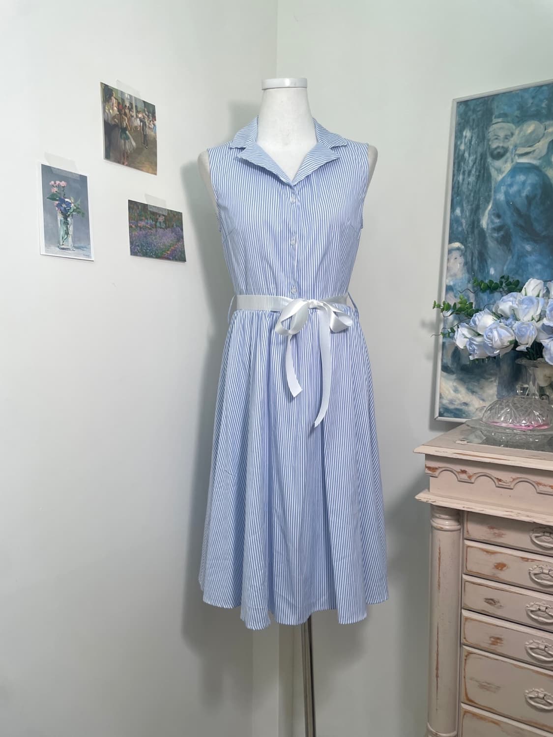 INGNI blue stripe summer collar opc 상품이미지1
