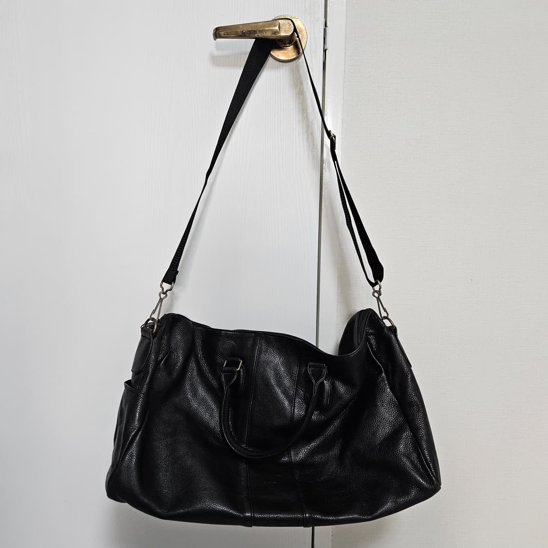 빈티지 비건레더 3way 보스턴백 상품이미지5