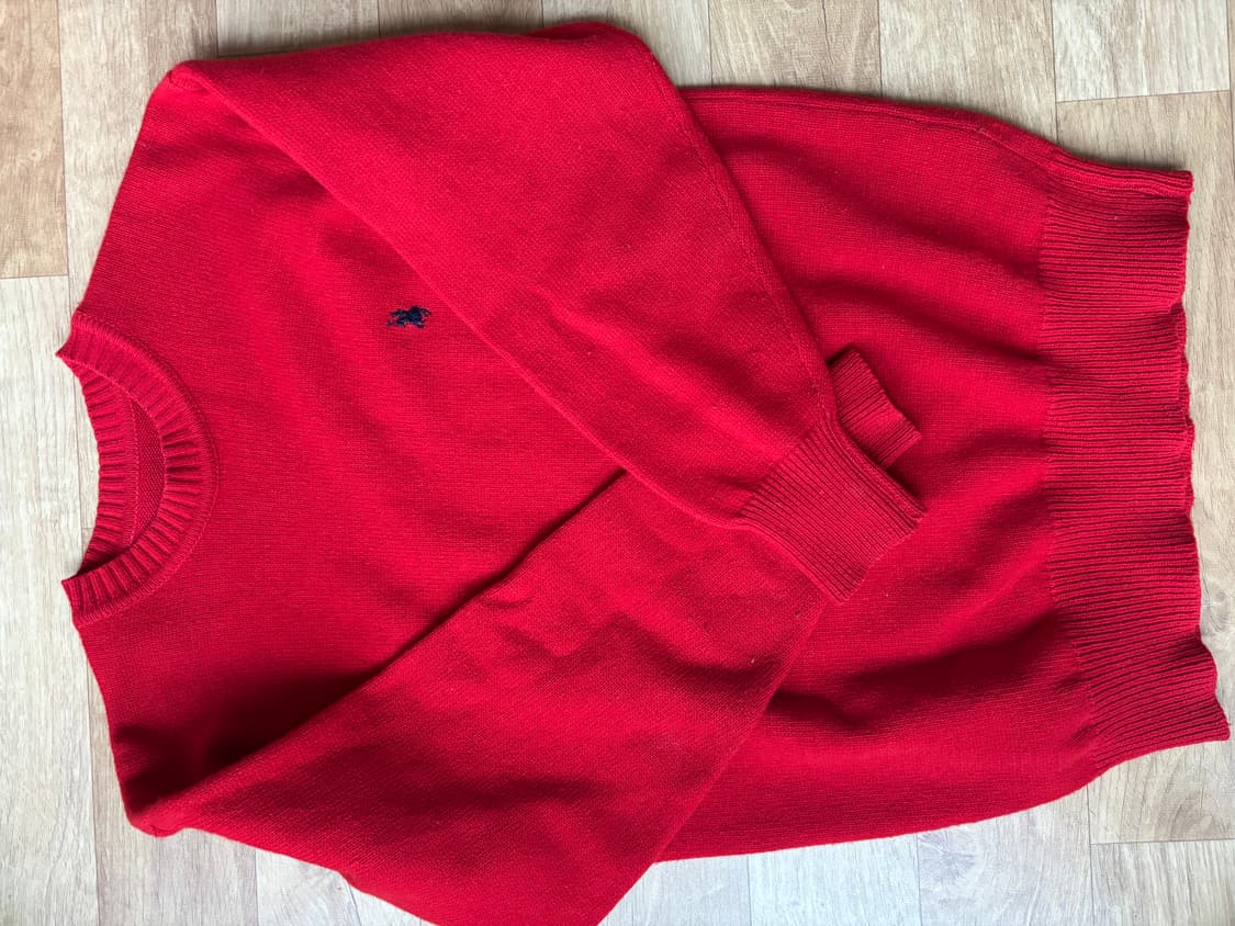 레드 크롭니트(빈티지) 상품이미지2