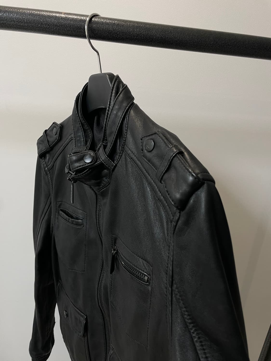 (100) Hendrix 양가죽 봄버 블루종 자켓 상품이미지2