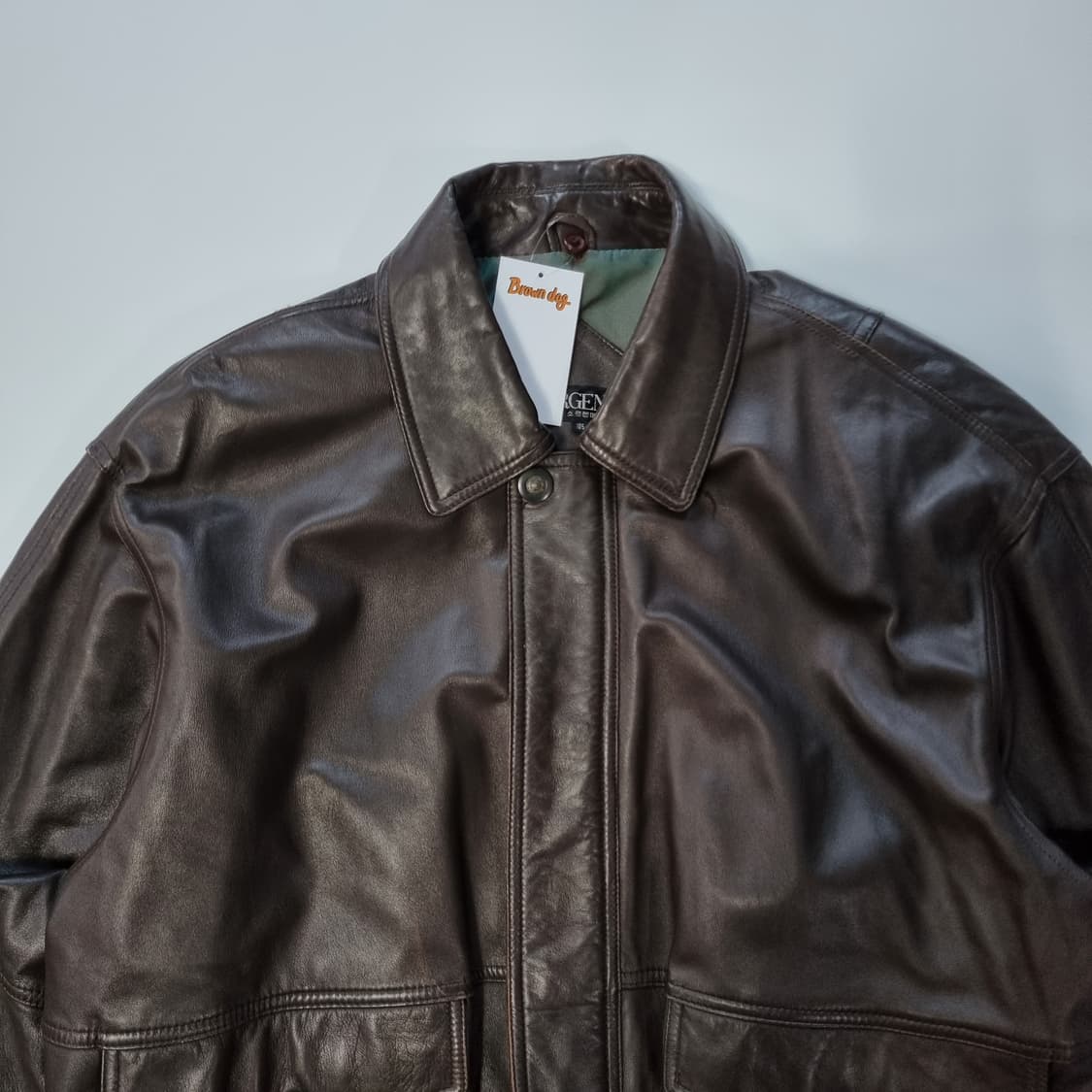 소르젠떼 브라운 레더자켓 상품이미지4