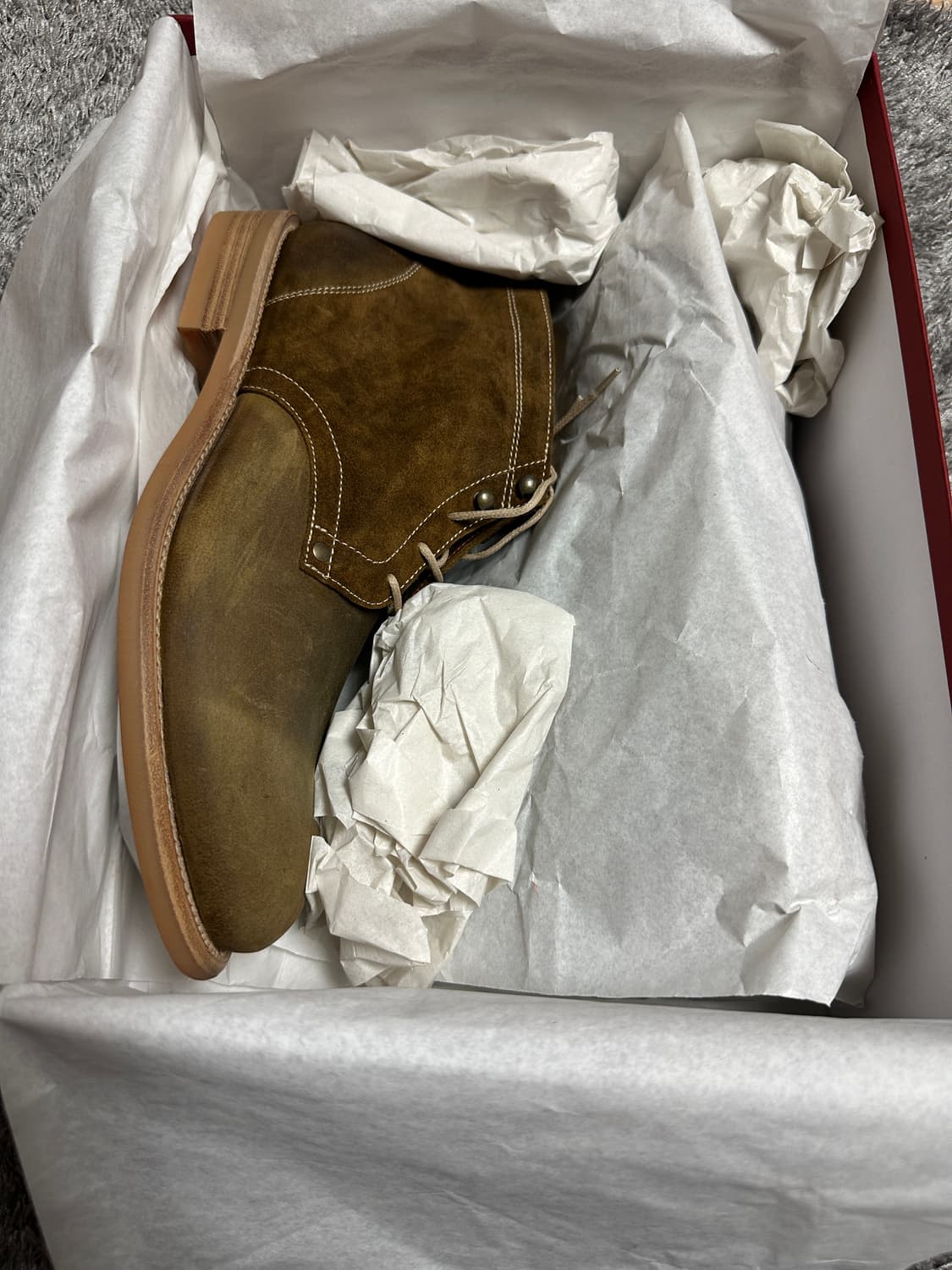 새상품) 그라더스 02 부츠 스웨이드 올리브 280 사이즈 상품이미지4