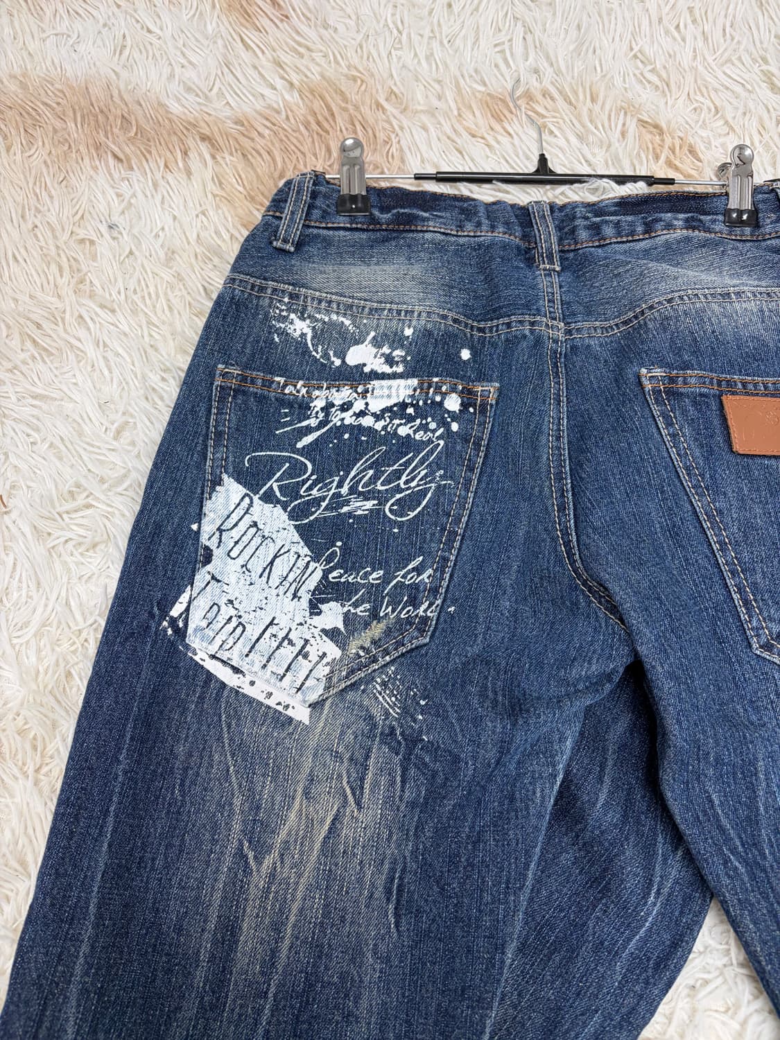 와투케 펑크 락 데님팬츠 스트릿 00s Y2K  상품이미지3