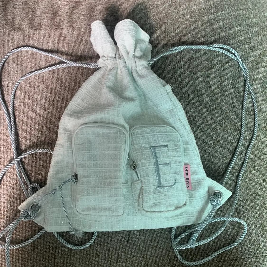 앙트레브 트위드 스트링 백 상품이미지2