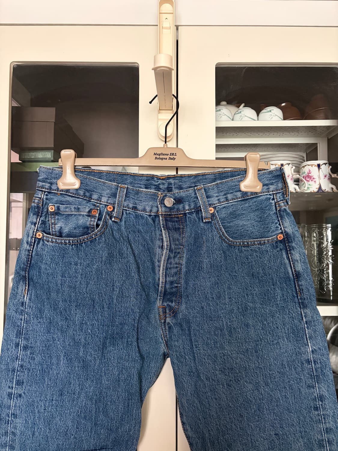 리바이스 501 오리지널 핏 미디엄 워시 33사이즈 상품이미지3