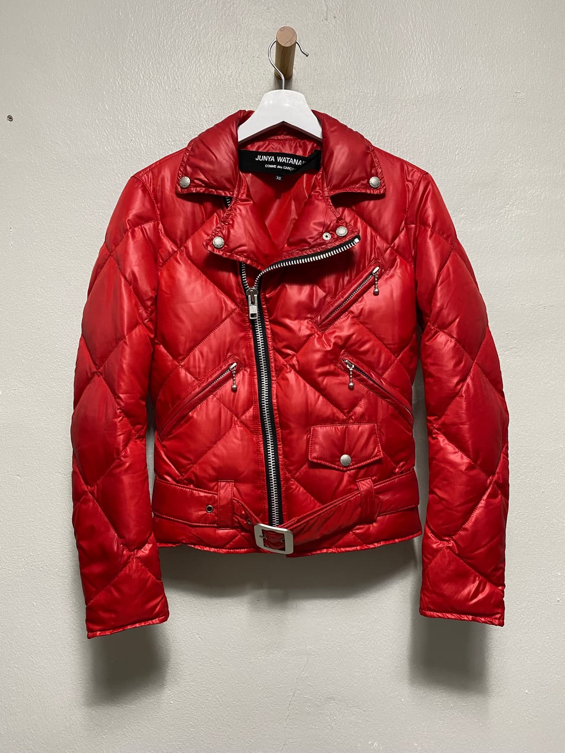 꼼데가르송 퀼팅 구스다운 패딩 라이더 자켓 상품이미지1