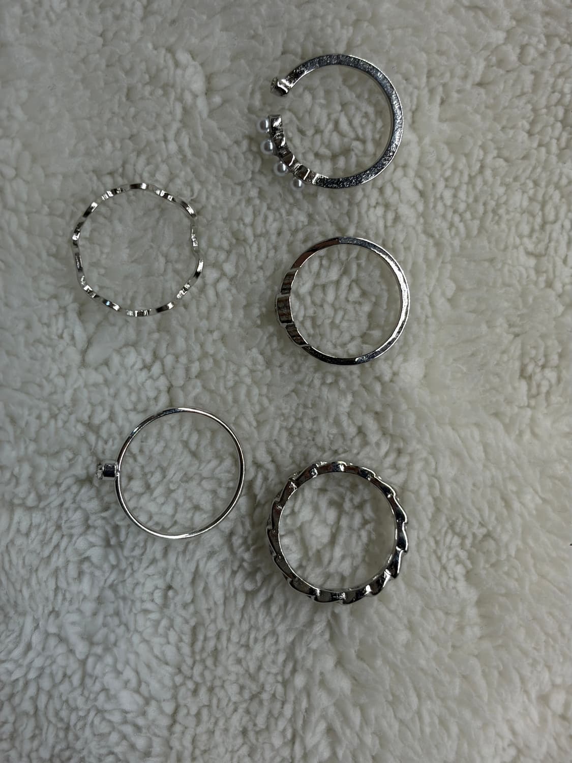 은 도금 반지 빈티지링 레이어드링  상품이미지1