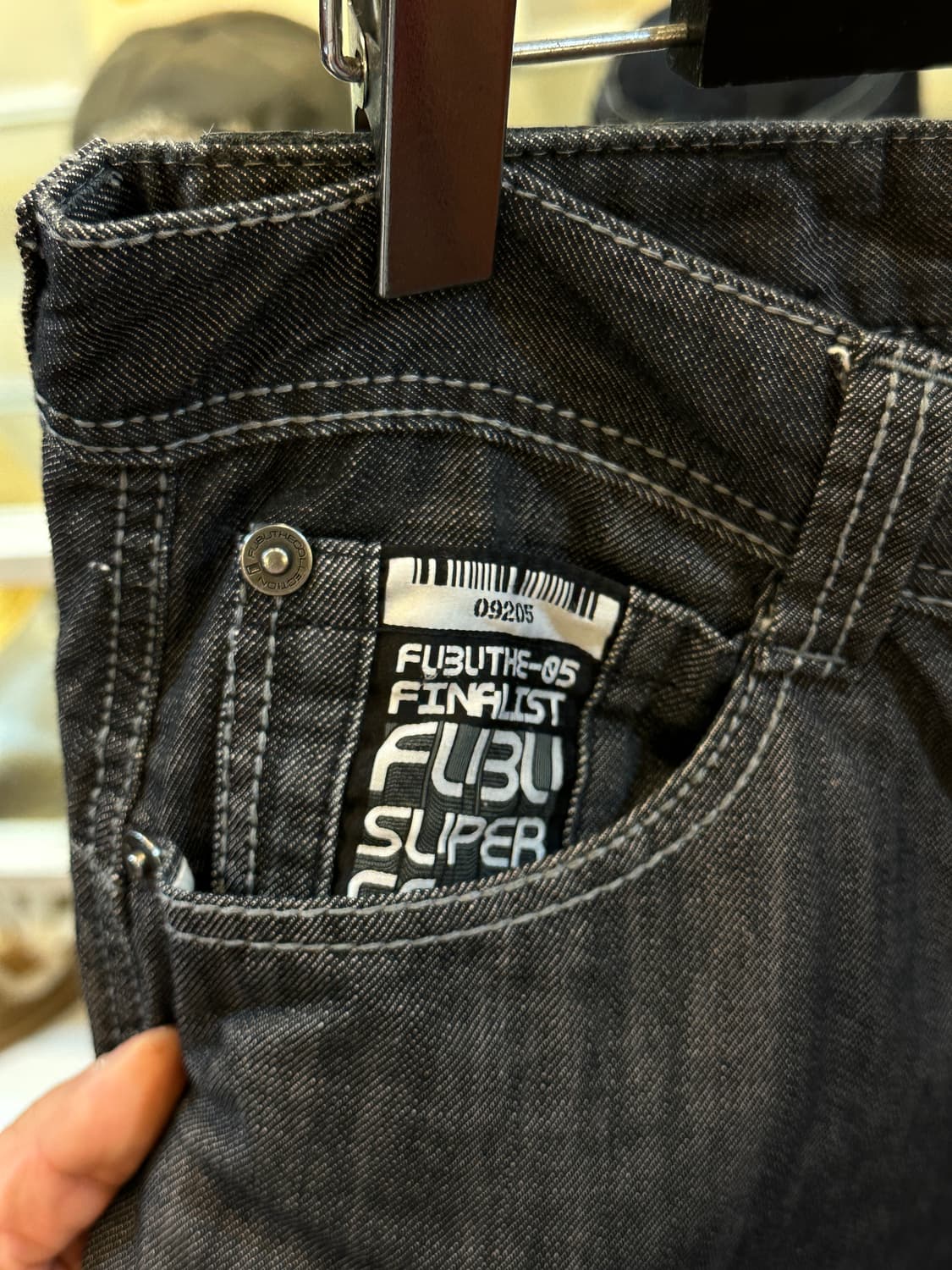FUBU 레터링 흑청대님 상품이미지6