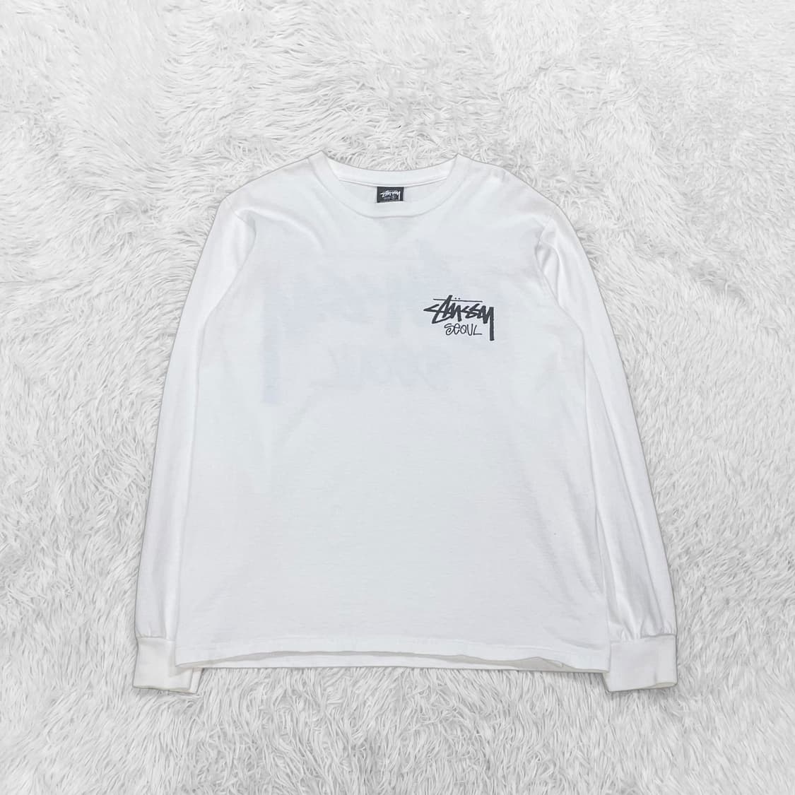 스투시 스탁 서울 롱슬리브 화이트 상품이미지3