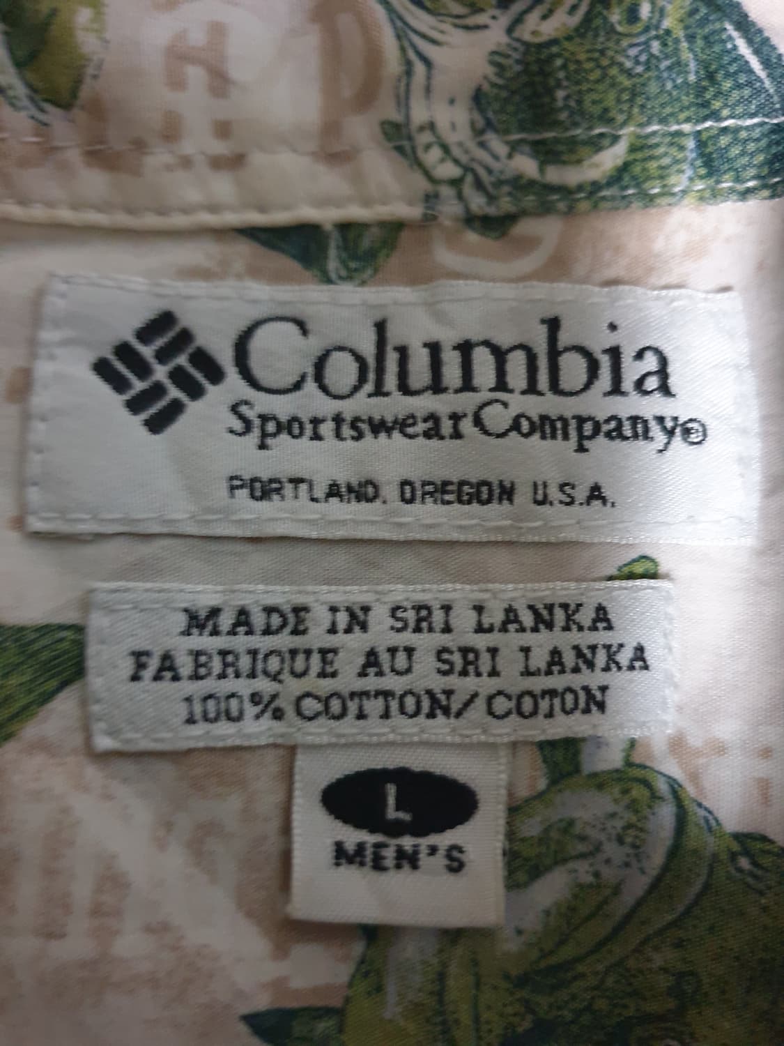 콜롬비아 00s 빈티지 패치드포켓 하와이안 셔츠 (L) 상품이미지3