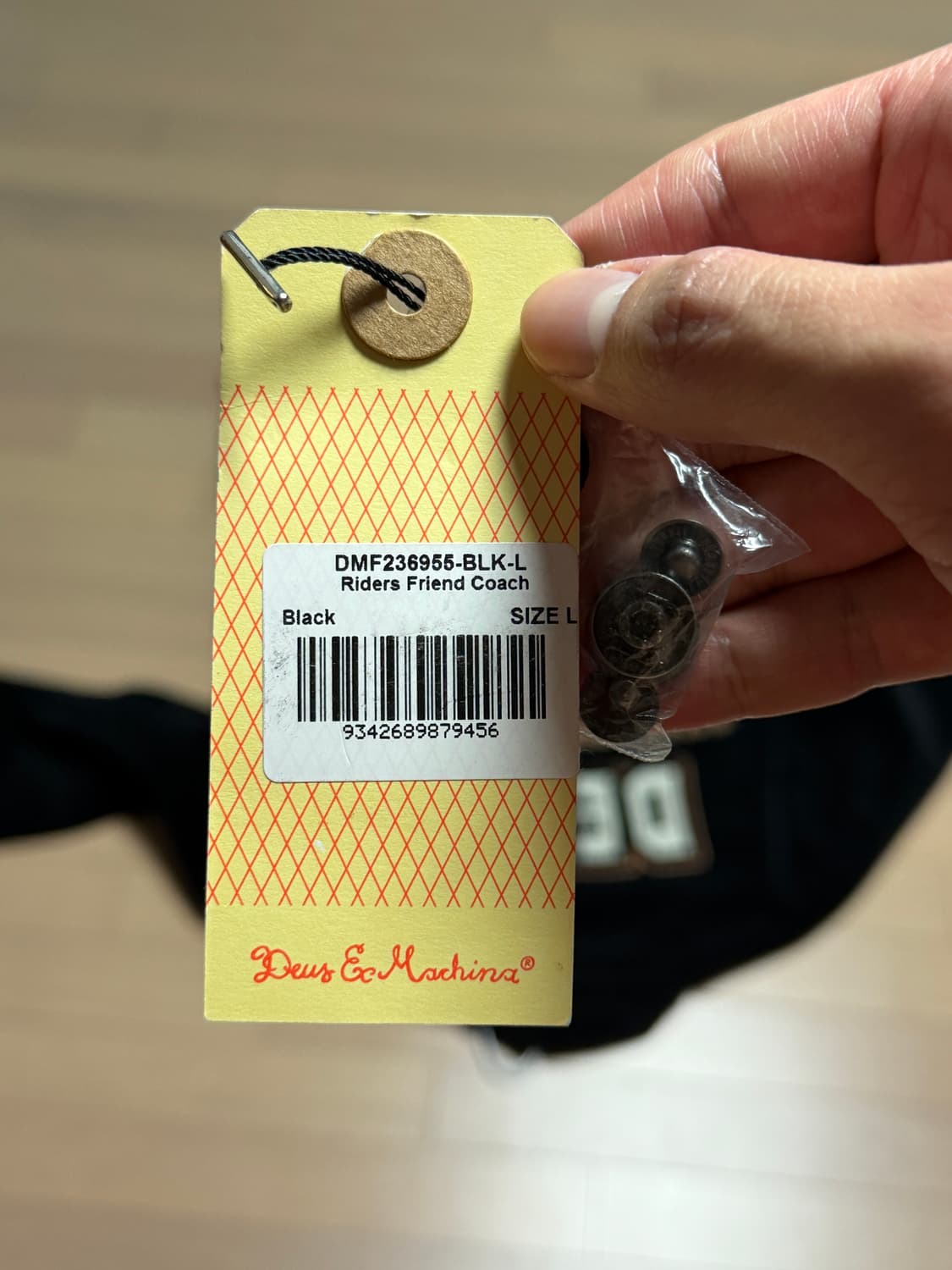 데우스 엑스 마키나 코치 자켓 블랙 상품이미지8