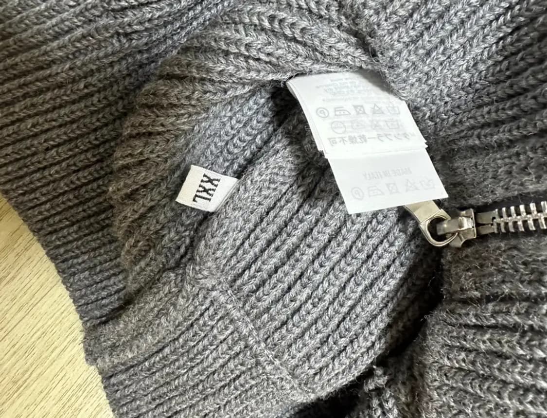 안데르센안데르센 니트집업 xxl 상품이미지3