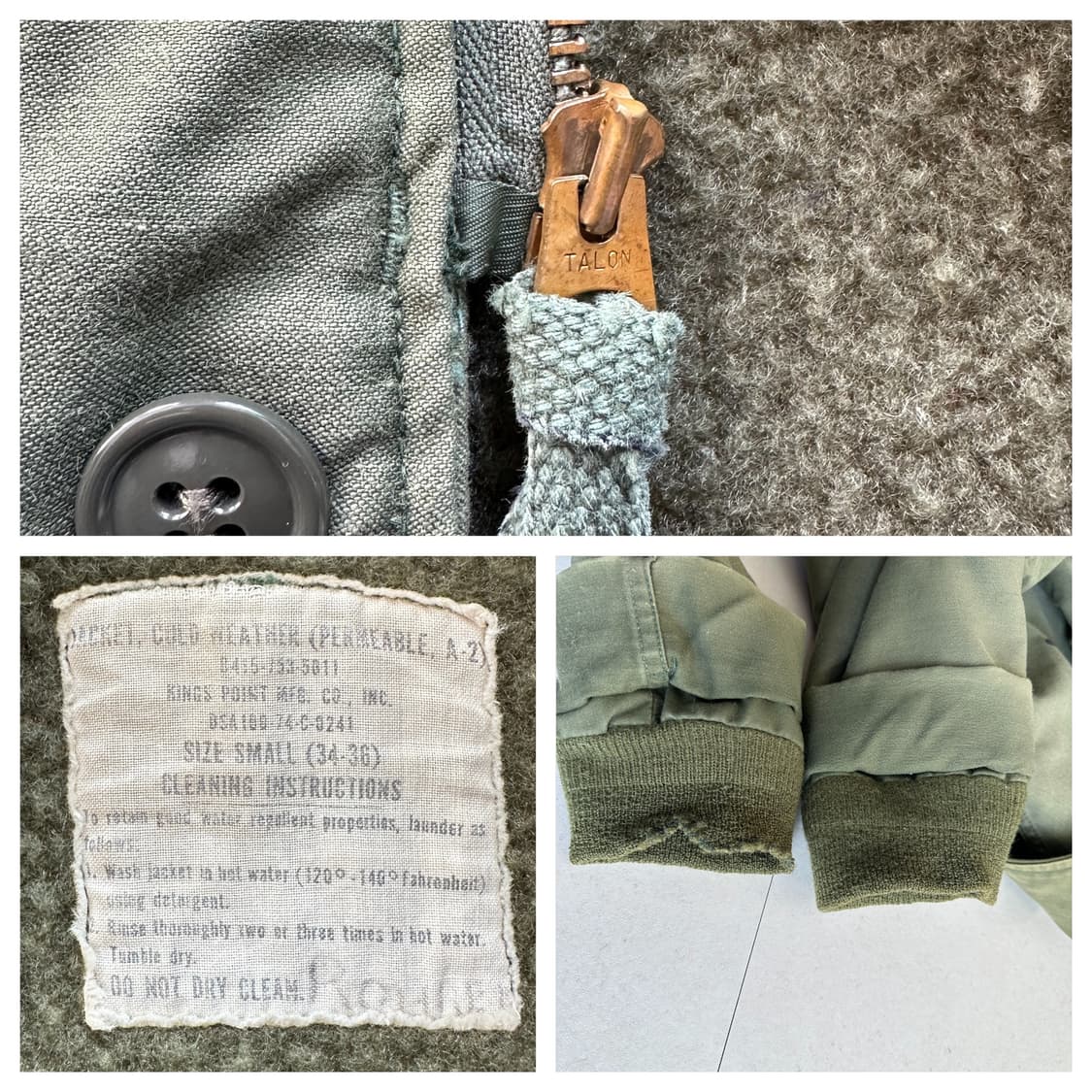 70s 오리지널 미해군 USN A-2 덱 자켓 스몰 상품이미지6