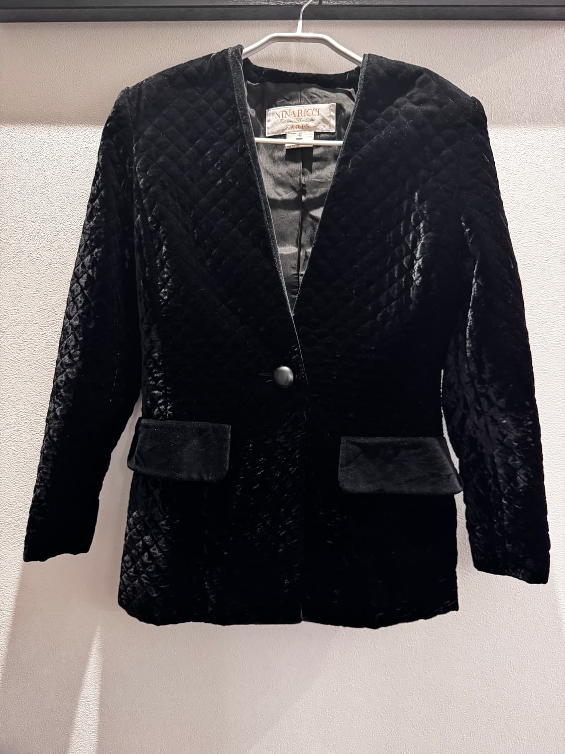 니나리치 퀼팅 벨벳 자켓 상품이미지1
