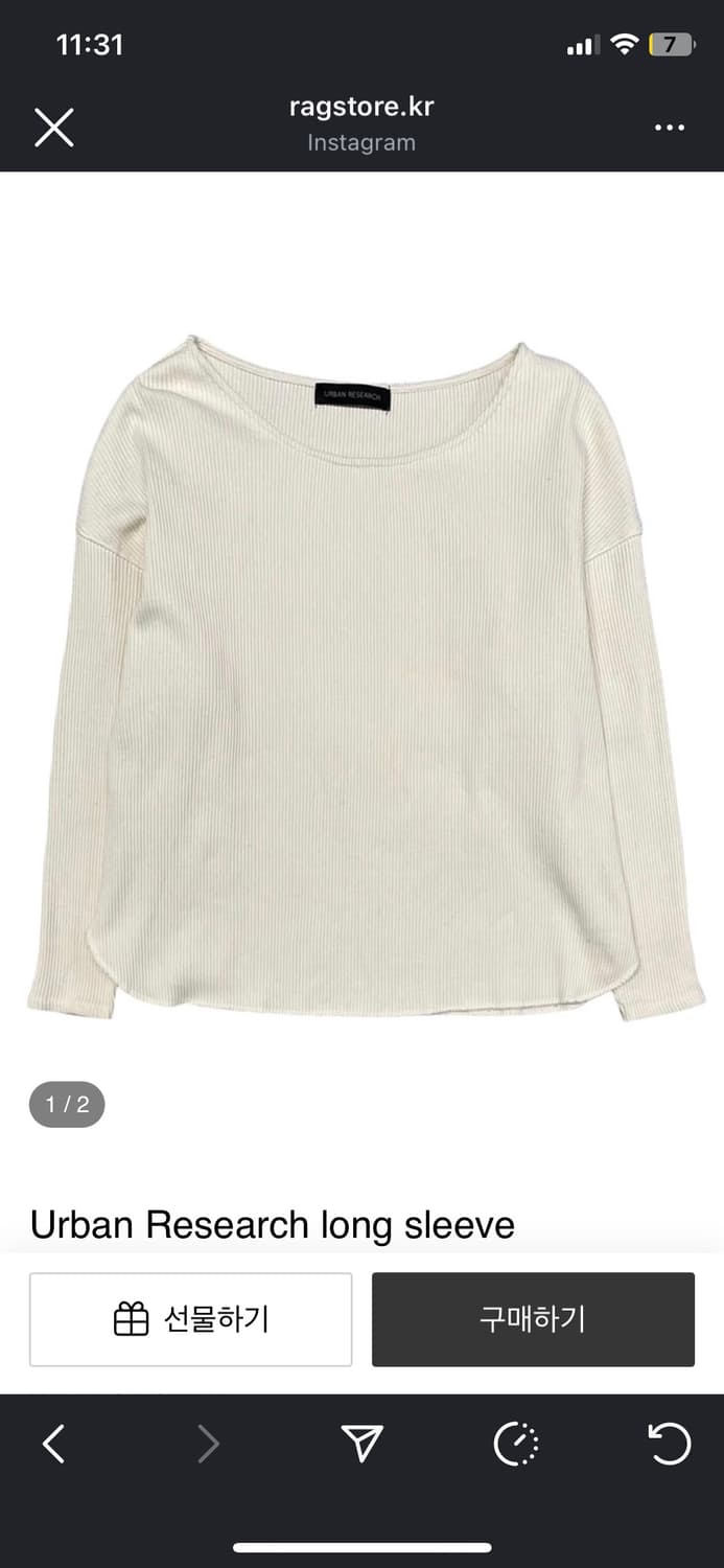 Urban Research의 우먼 롱슬리브 상품이미지1