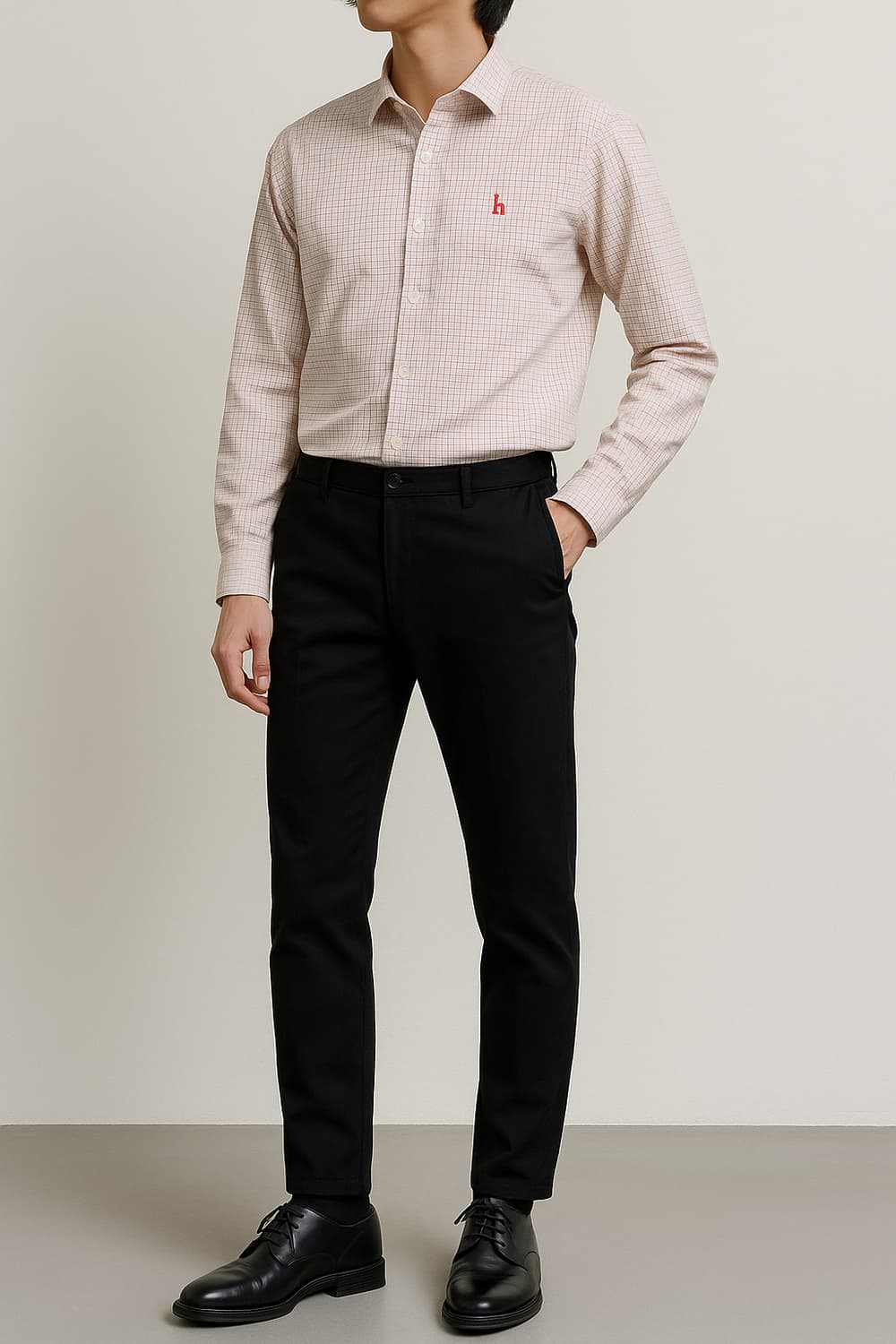 헤지스 . 잔체크 남방 셔츠_105 상품이미지1