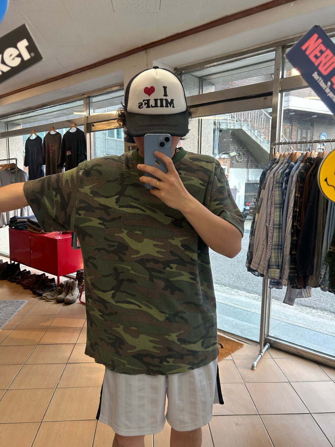 90’s Woodland camo waffle Tee 상품이미지5