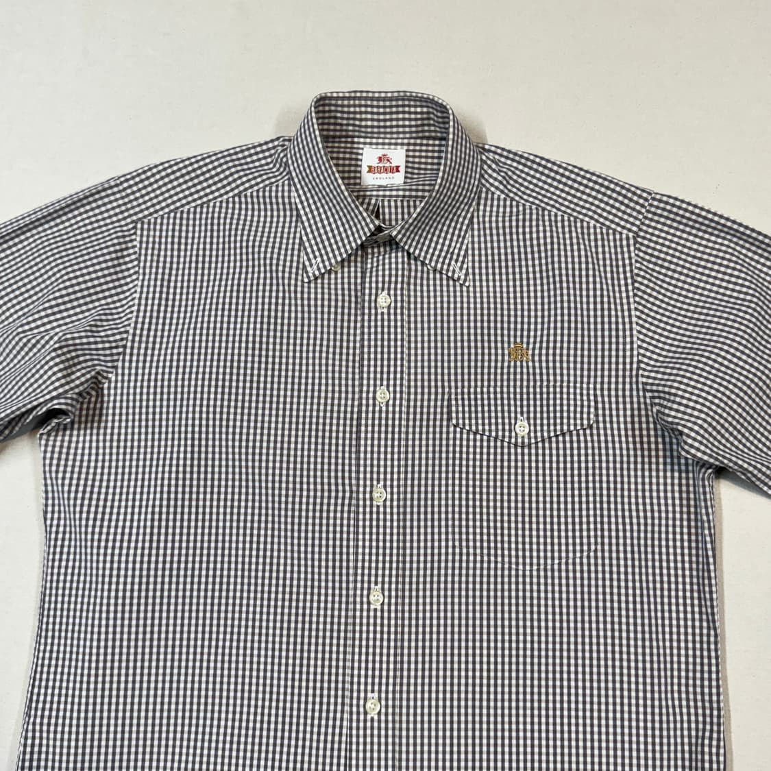 L) 바라쿠타 깅엄체크 반팔 셔츠 상품이미지3