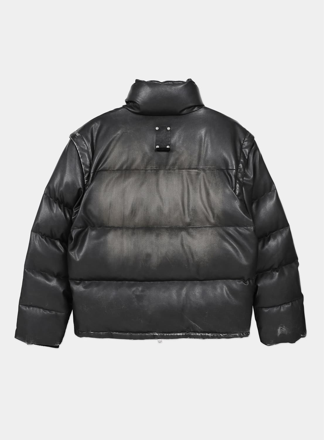 배드블러드 디스트레스드 레더 패딩 상품이미지3