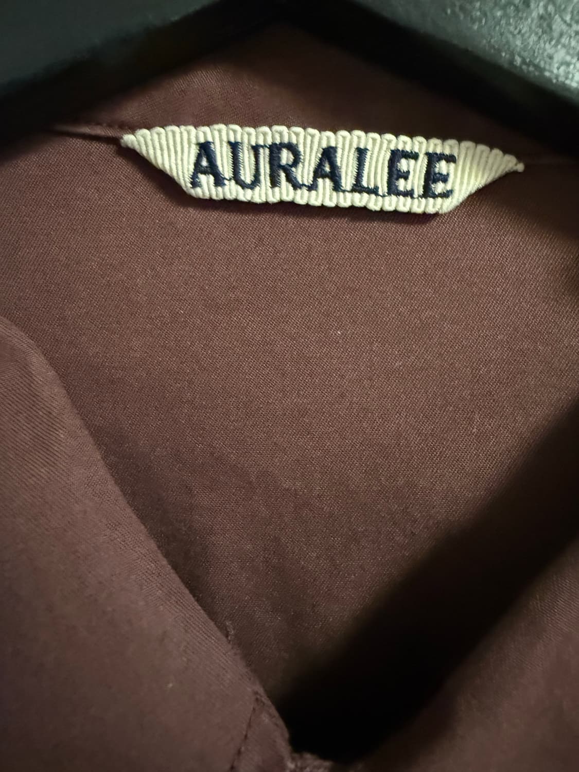 Auralee 오라리 딥와인 면셔츠 4사이즈 상품이미지2