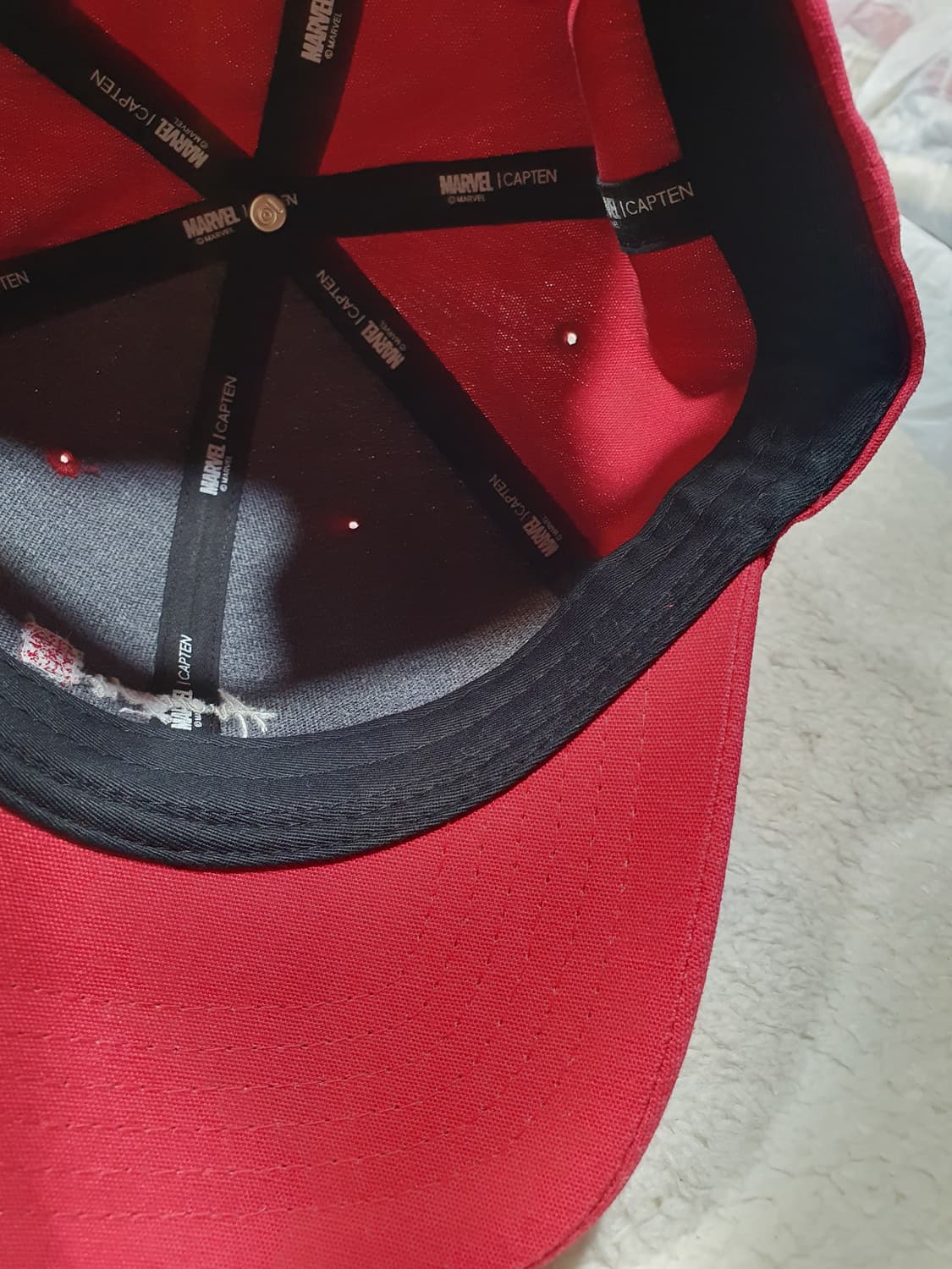 마블 어벤져스 빨간색 볼캡 모자 상품이미지6