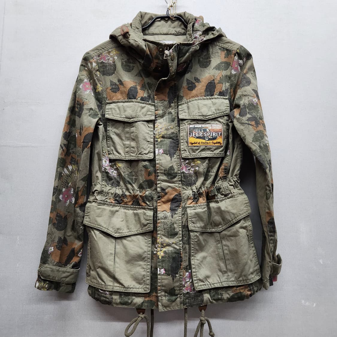 Jeep 지프 플라워 밀리터리 후드 야상자켓 S(S) 상품이미지1