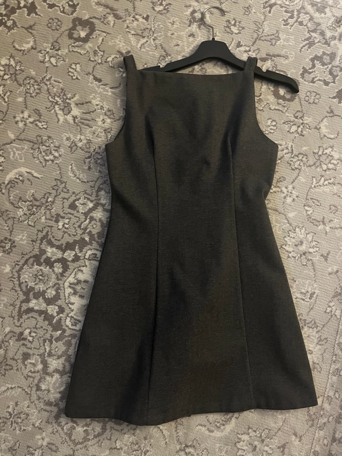 프롬데이원 차콜 그레이 헤링본 뷔스티에 미니 원피스 상품이미지2