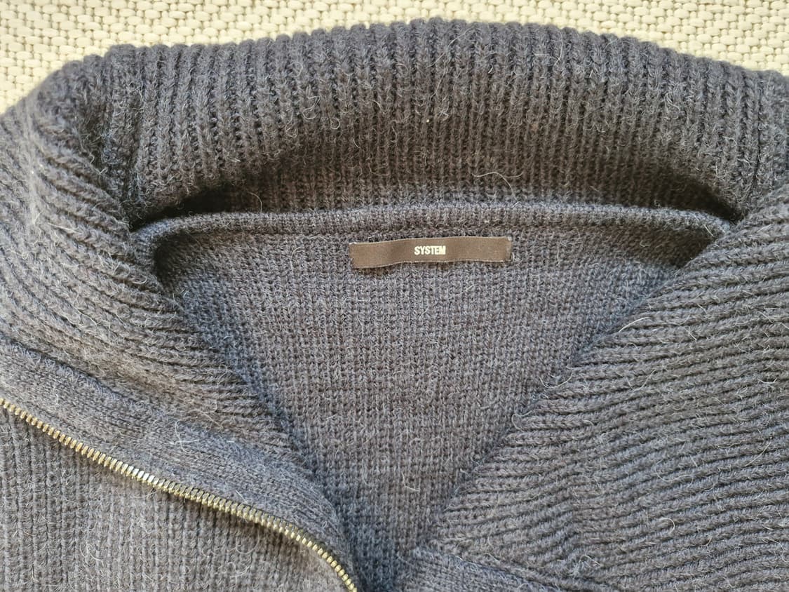 시스템옴므 알파카 니트 집업 105 상품이미지3