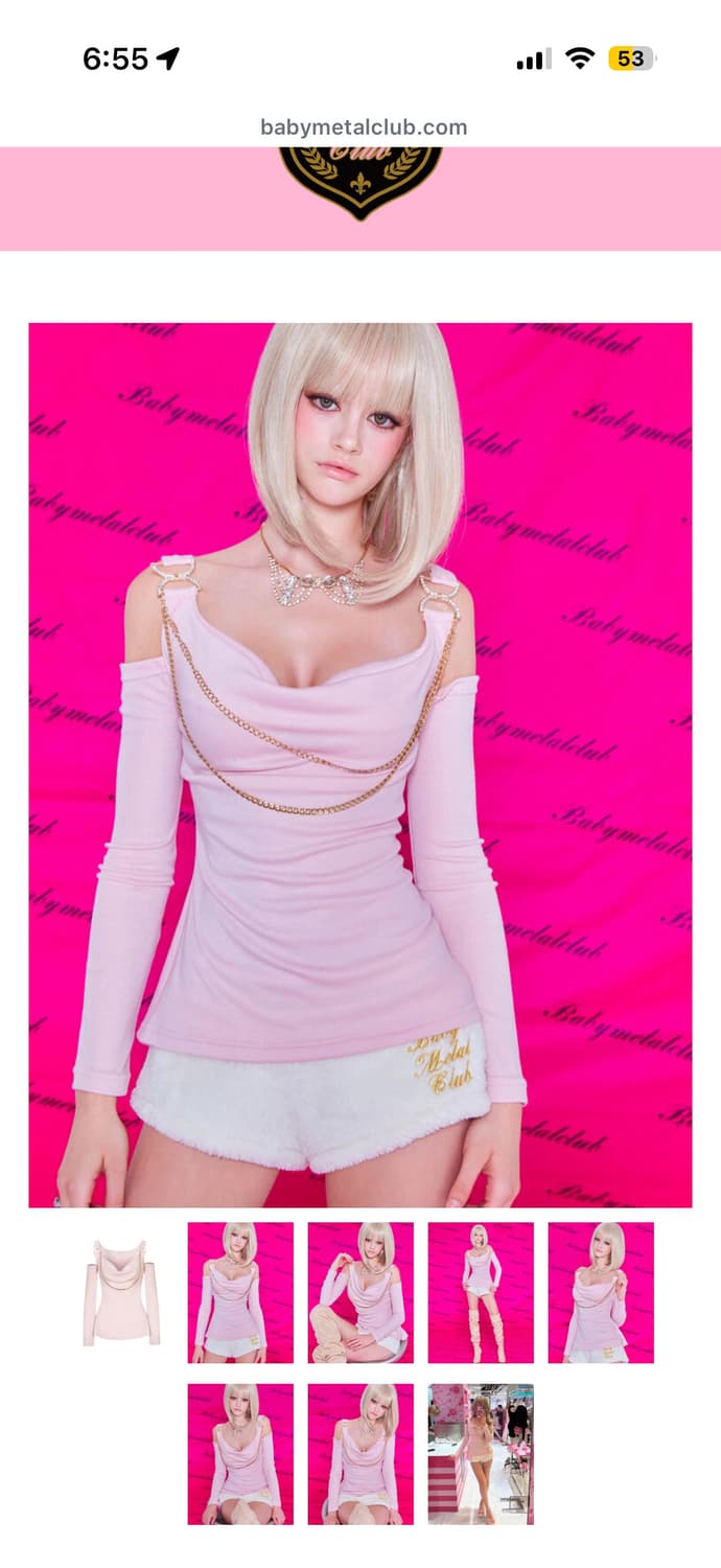 베이비메탈클럽 베메클 샤이니돌탑 핑크 상품이미지1