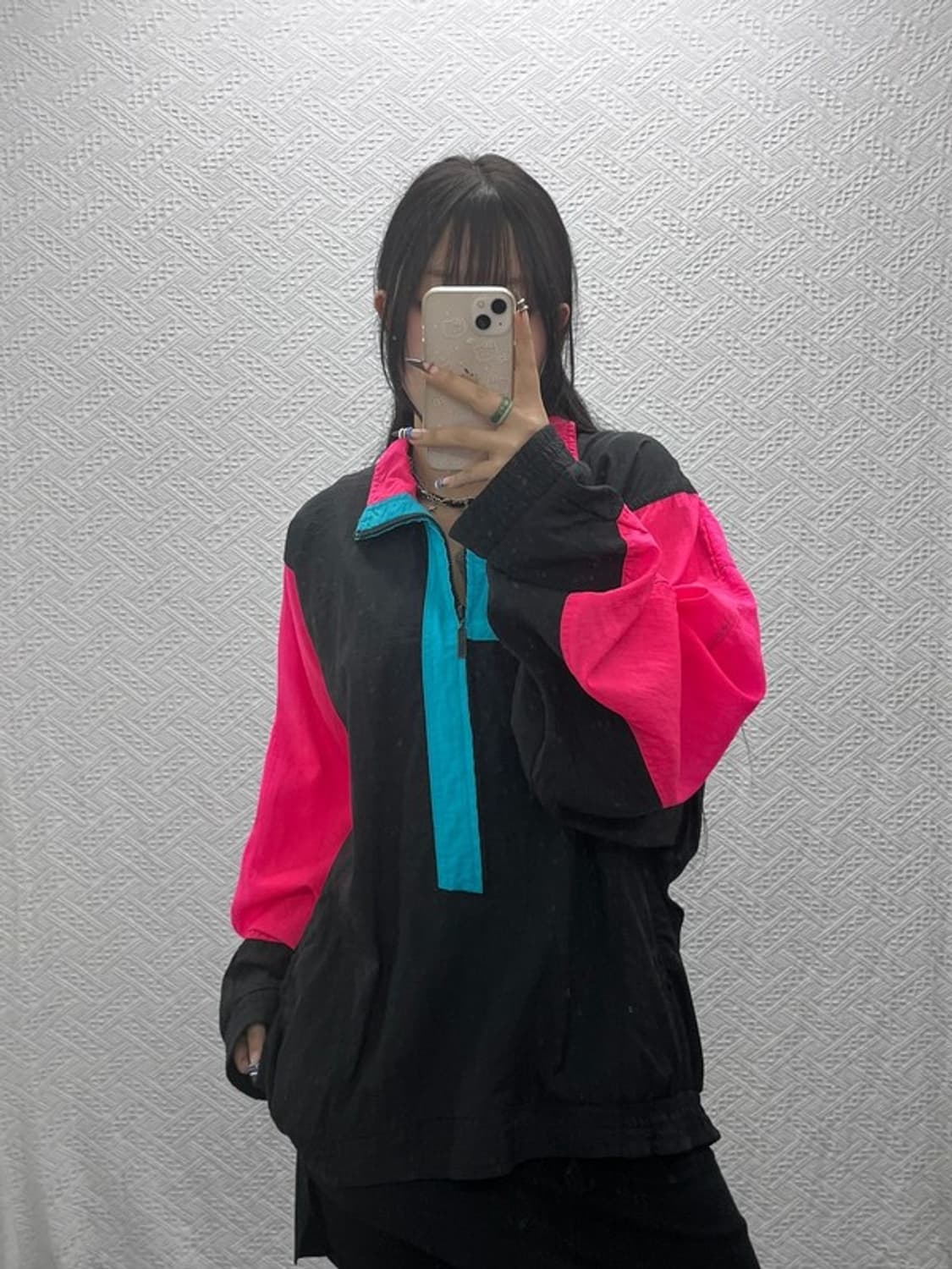 푸마 올드스쿨 레트로 멀티컬러 아노락 바람막이 XL C07854 상품이미지2