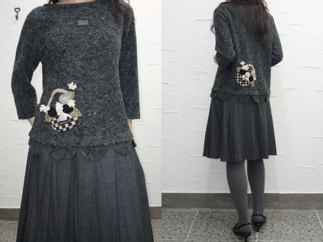 Charcoal whisper knit 상품이미지2