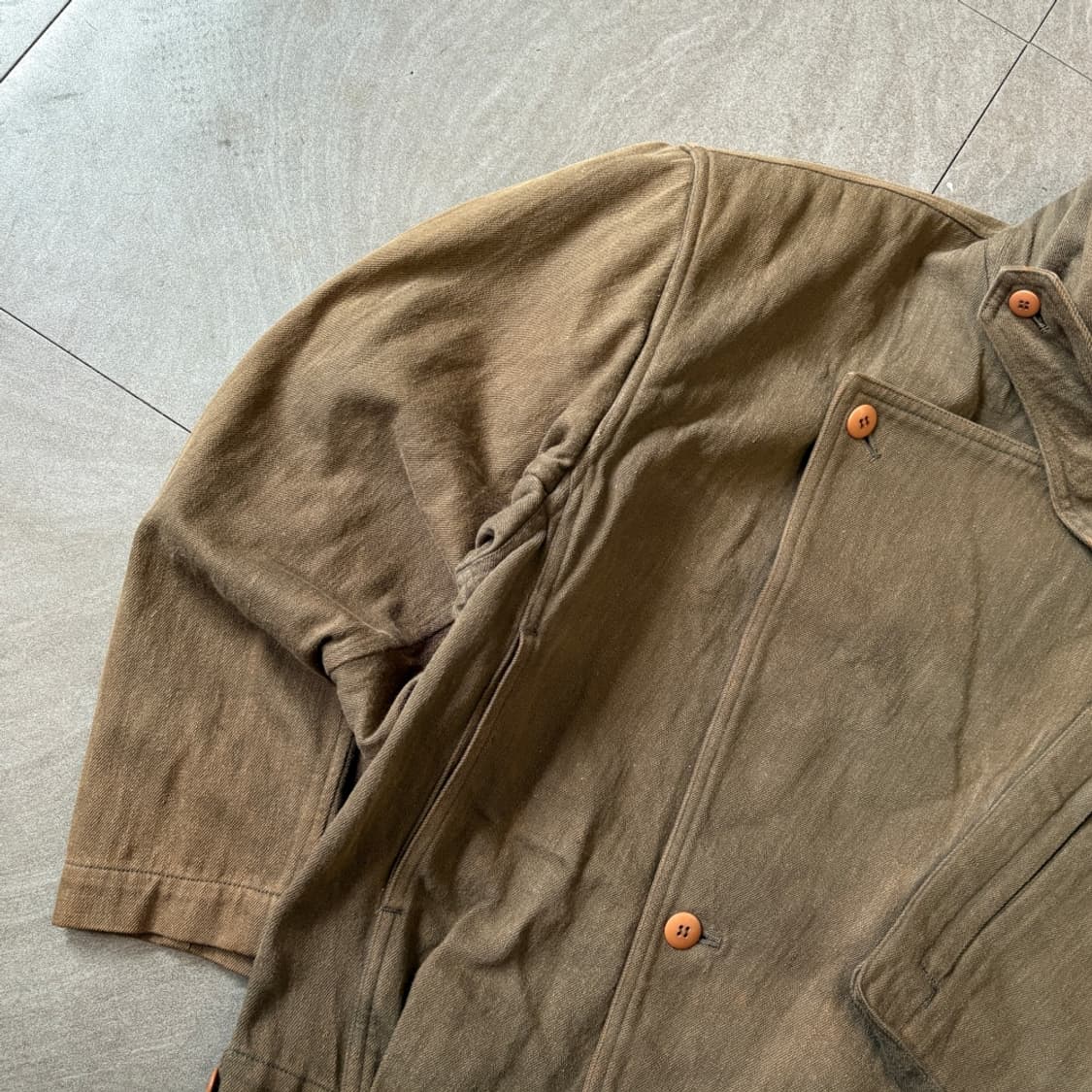 90s 90년대 생산 이세이미야케 트윌 코튼 자켓 상품이미지4