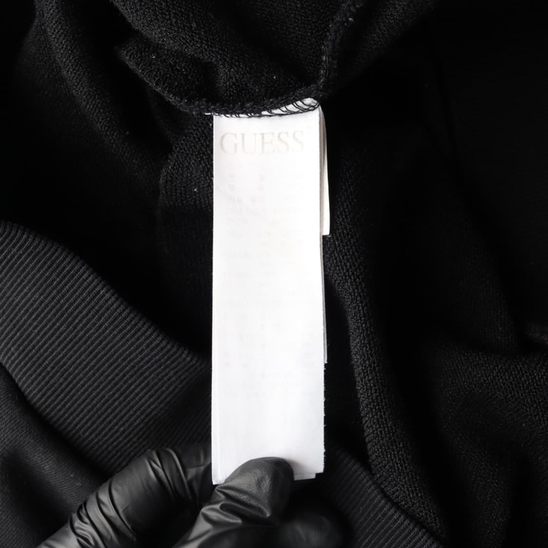 GUESS 클래식 삼각 로고 블랙 후드 집업 L 상품이미지6