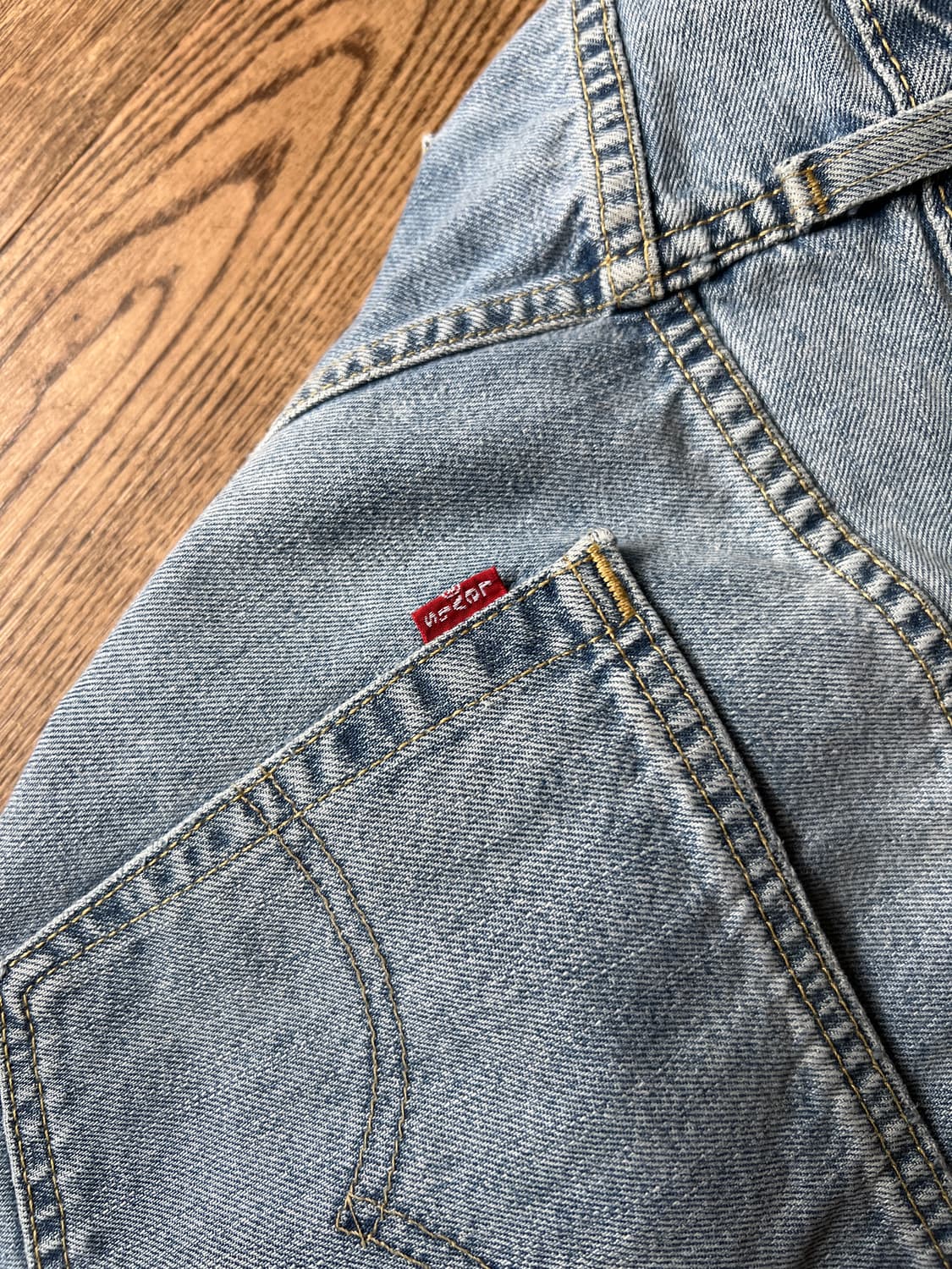 [36]리바이스 505 빈티지 워싱 레귤러 스트레이트 데님 팬츠 상품이미지6