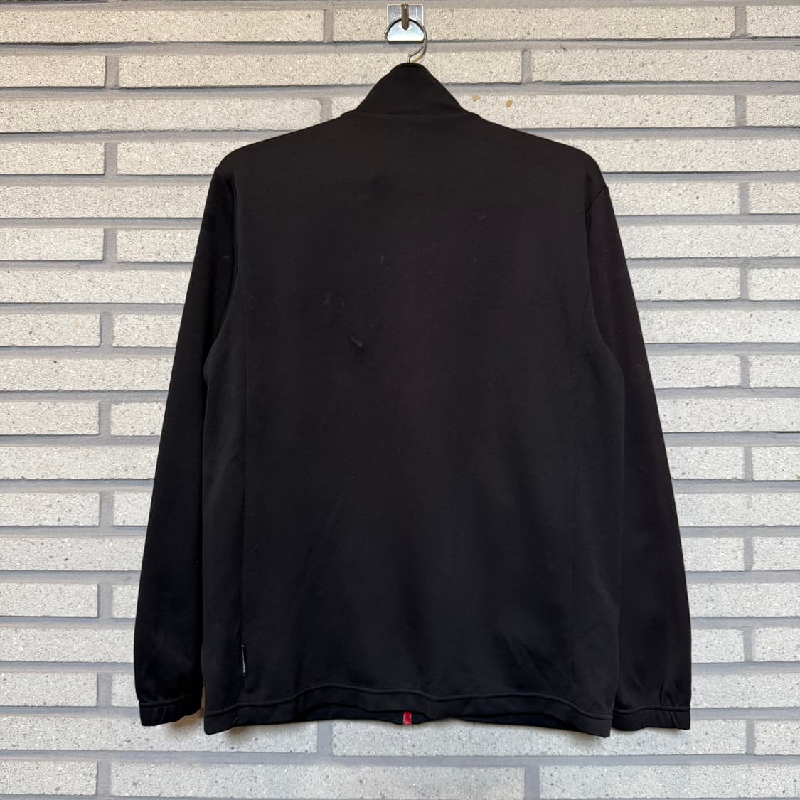 아디다스 파이핑 트랙  레드 블랙 배색 져지 자켓 상품이미지2