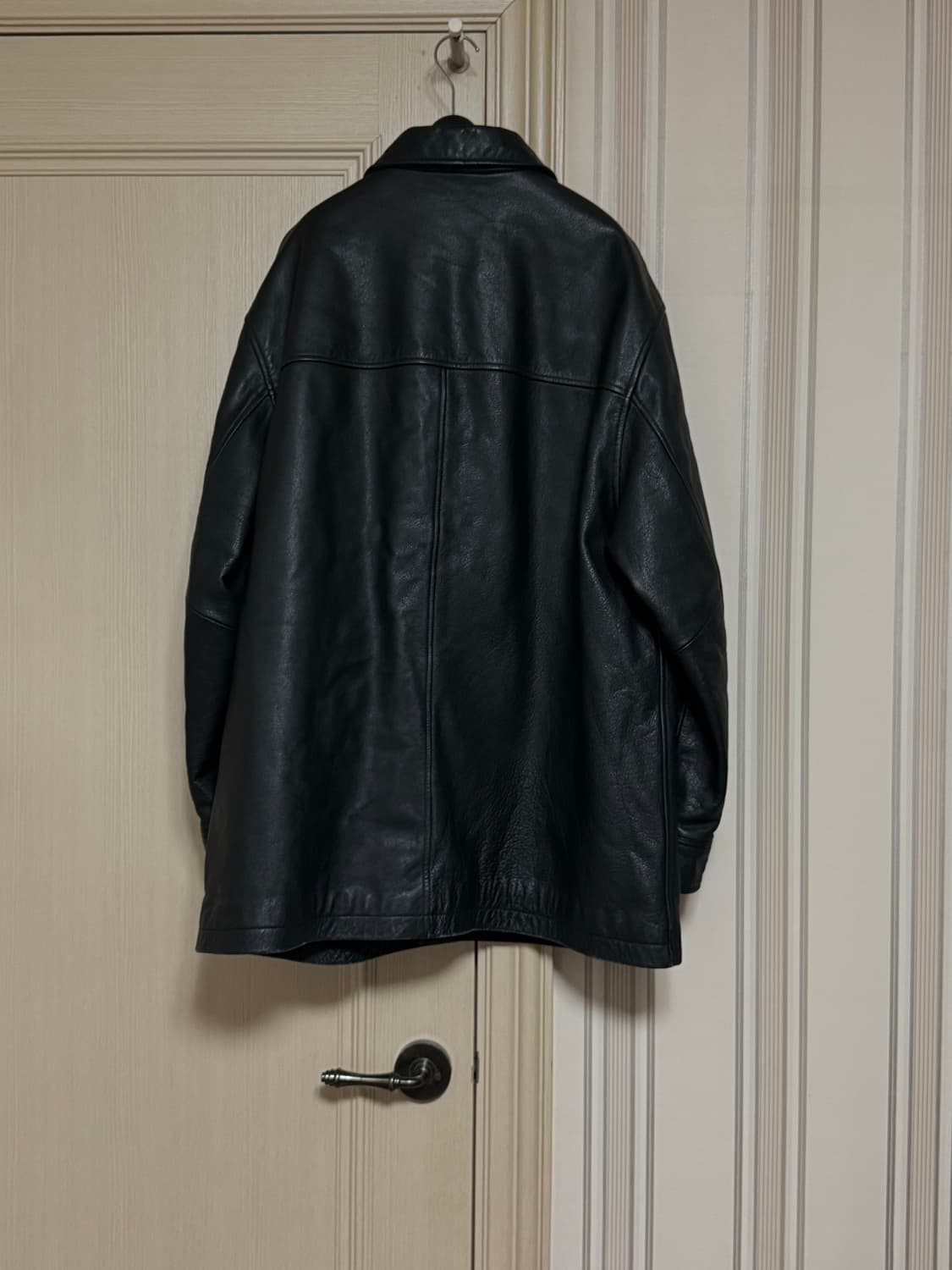 XL 올드갭 레더 카코트 블랙 상품이미지2