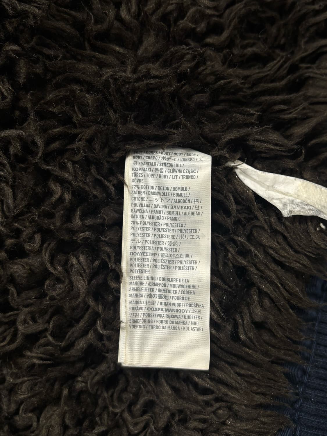 아베크롬비 스펠로고 퍼 울프죠 네이비 후드집업 상품이미지6