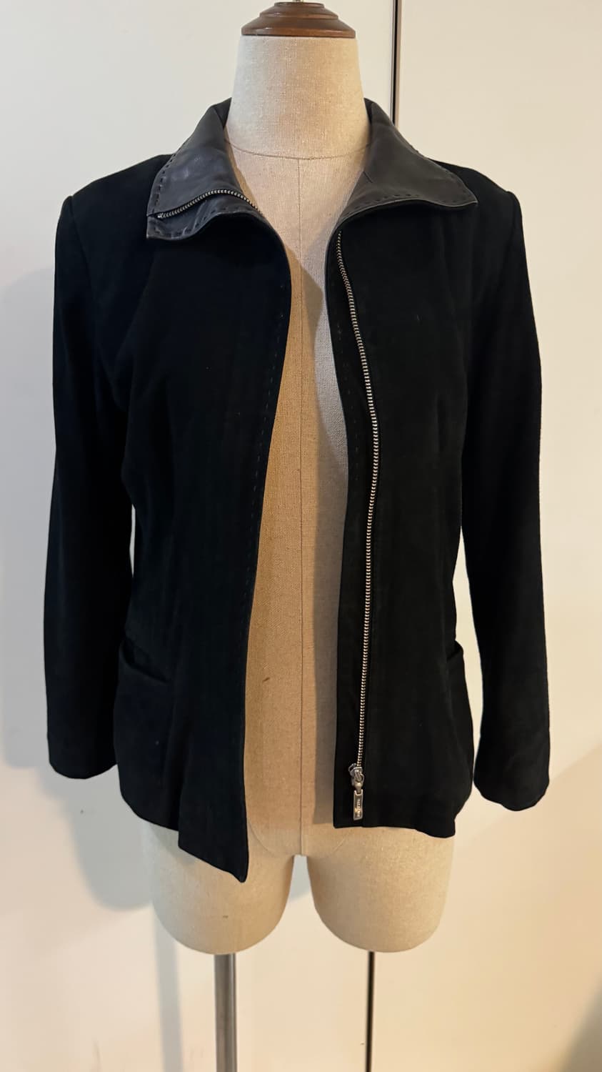 발망 블랙 스웨이드 여성 자켓 상품이미지1