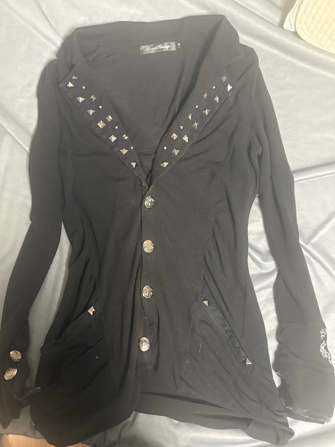 섹스팟리벤지 펑크 락시크 하라주쿠 스터드 가디건 상품이미지2