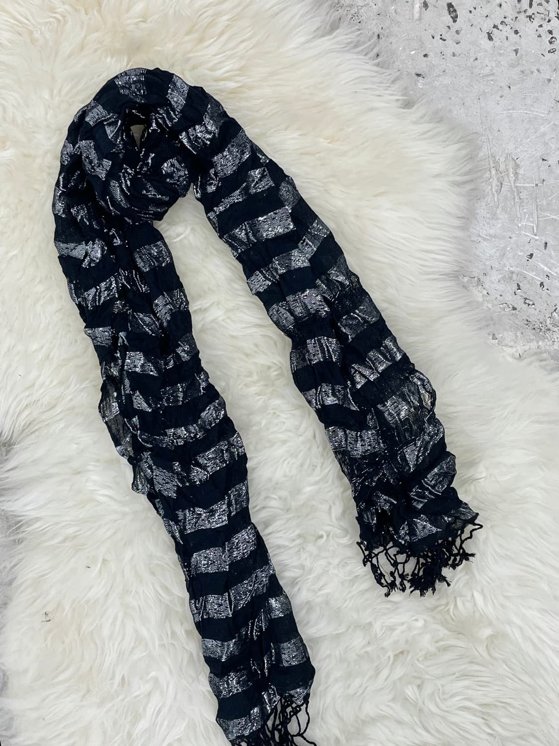 펑크 락시크 스트라이프 수술 머플러  상품이미지5