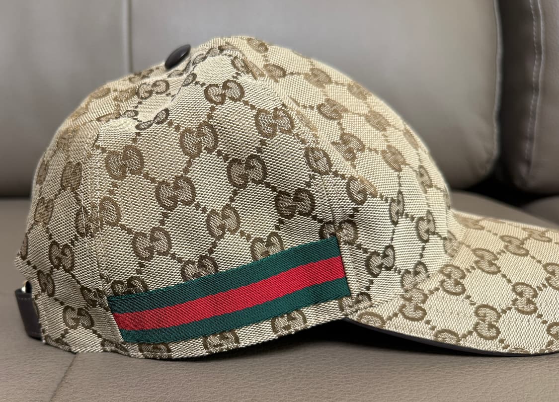 [L] 구찌 GG 오리지널 스트라이프 볼캡 상품이미지4