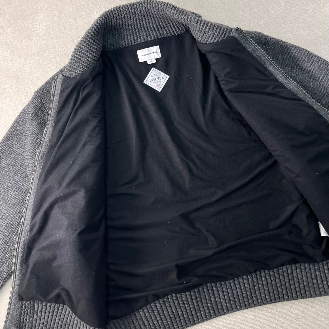 105 디스이즈네버댓 고어텍스 코위찬 니트 집업 상품이미지5