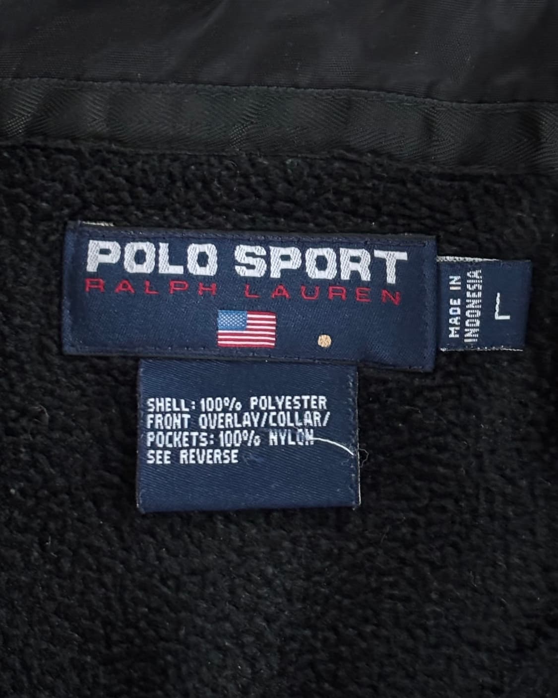 Polo 폴로 스포츠 블랙컬러 투포켓 나일론 플리스 자켓  상품이미지6