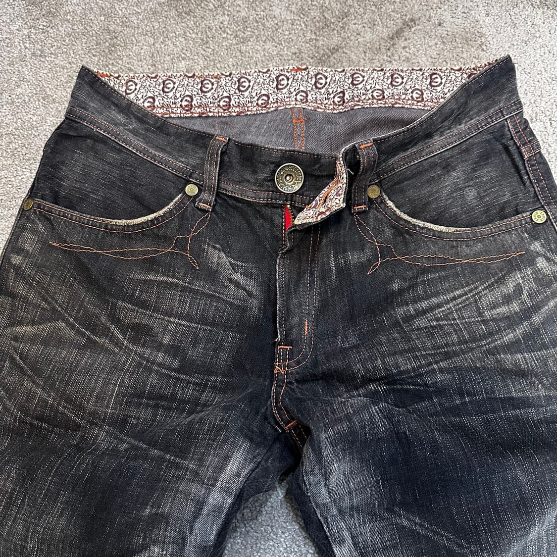 에드윈503 블루트립 흑청 웨스턴 팬츠32 상품이미지3