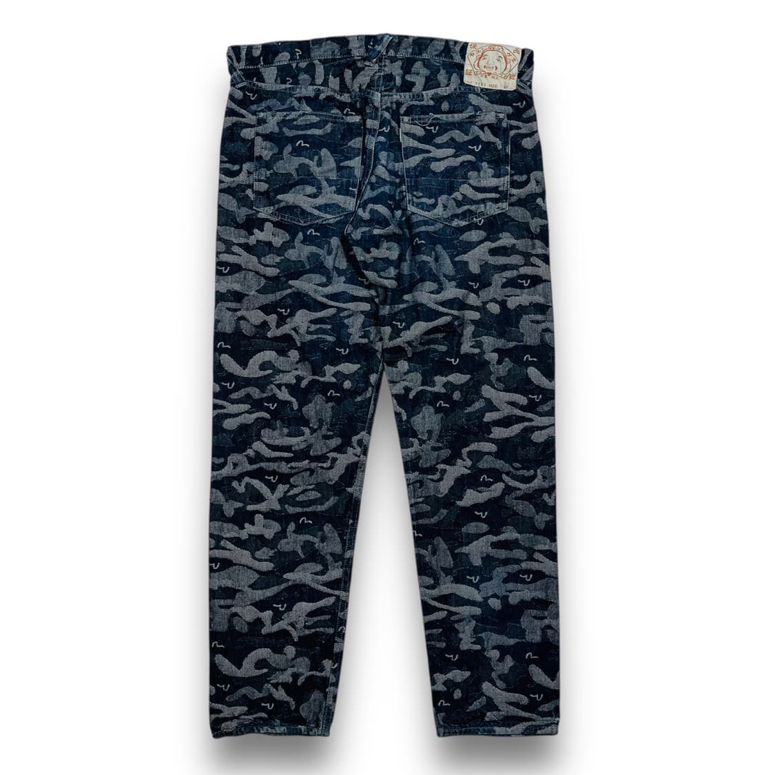 에비수 OG LOT 5500 카모플라쥬 패턴 로고 데님 팬츠 상품이미지4