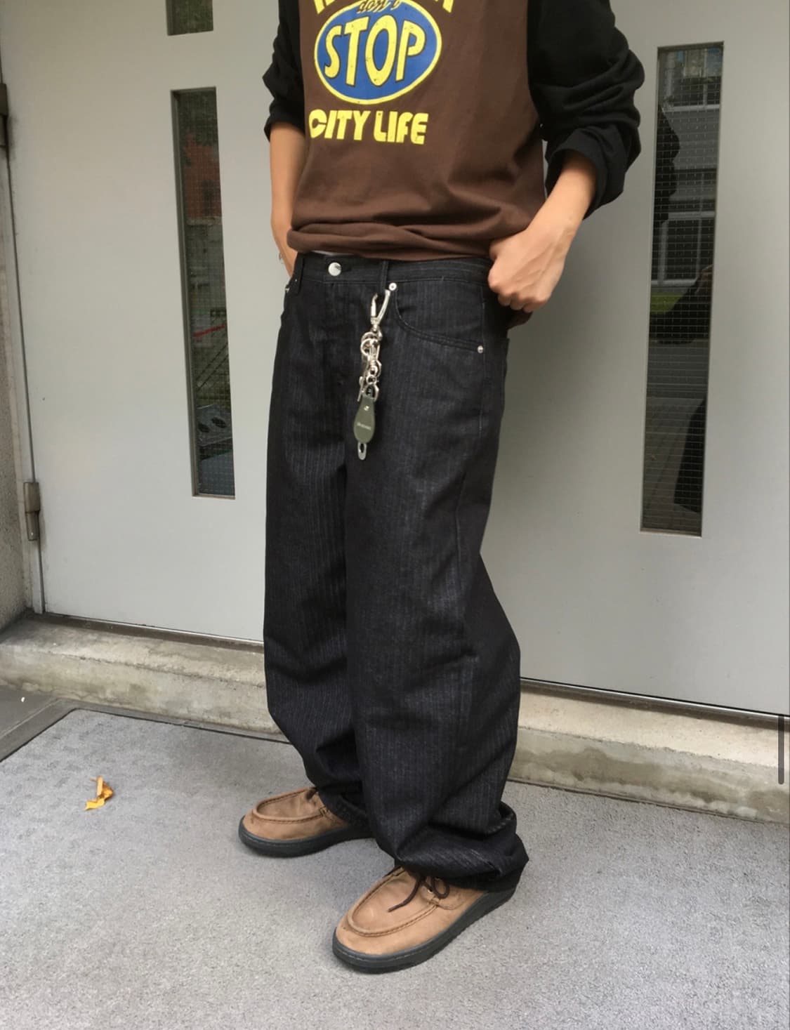 헤링본 데님팬츠 상품이미지2