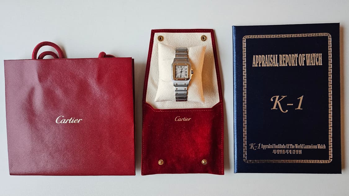 까르띠에 산토스 갈베 라지 18k콤비 쿼츠 상품이미지6