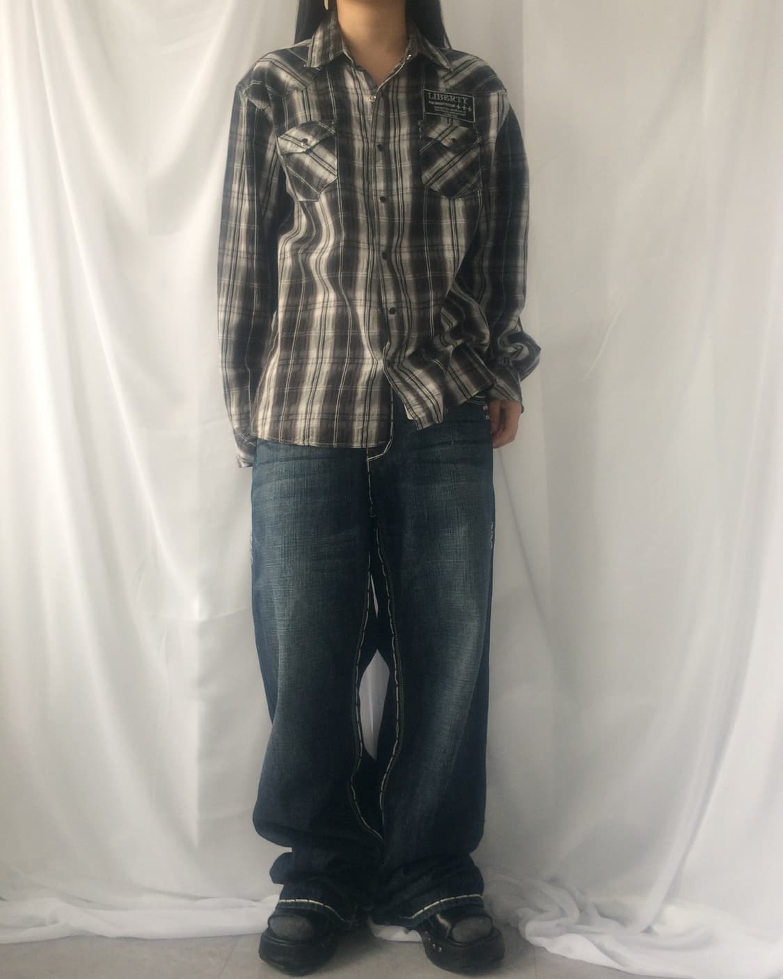 Pocket point check pattern shirt 상품이미지6